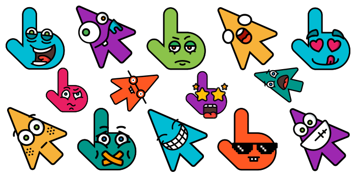 Emoji cursor collection