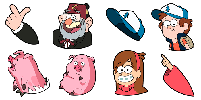 Cursors collection Gravity Falls
