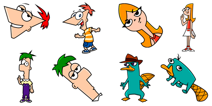 Cursors collection Phineas and Ferb